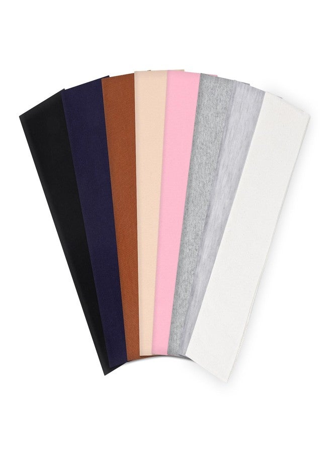 obeoby 8 Pack Headbands for Women, Sweat Absorbing Sport Headbands Non Slip Cotton Hair Bands for Daily Life Workout for Women Girls - Image 1